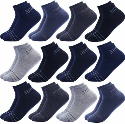 Akeet Trend Men Striped Ankle Length(Pack of 12)