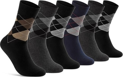The jem den Men Solid Calf Length(Pack of 6)