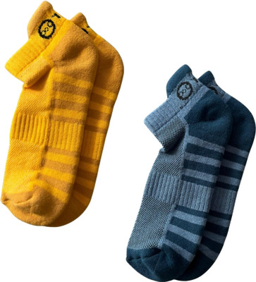 fourO Men & Women Striped Ankle Length(Pack of 2)