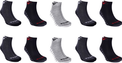 yotoe Men Solid Ankle Length(Pack of 10)