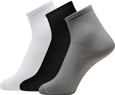 XOALT Unisex Solid Ankle Length(Pack of 3)