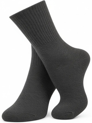 RECKZOZ Men Solid Mid-Calf/Crew