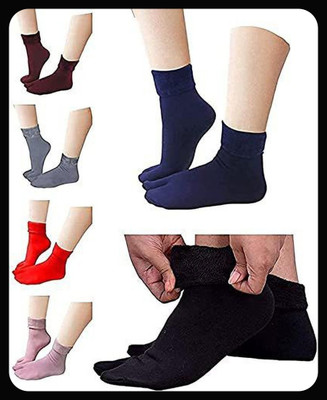 Creeknest Women Solid Ankle Length(Pack of 6)