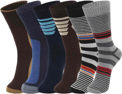 DUKK Men Printed Mid-Calf/Crew