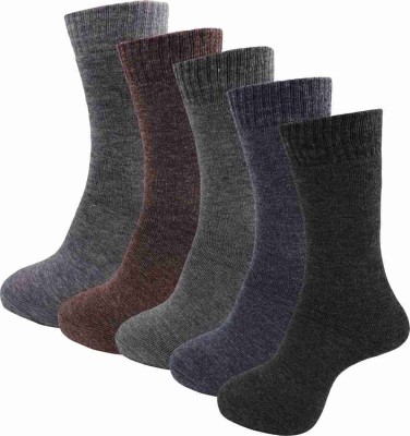 STYLE ACADEMY Unisex Solid Calf Length(Pack of 5)