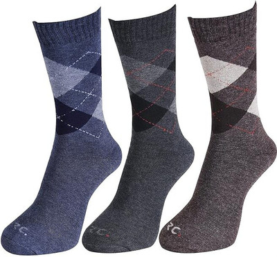 Suprix Men & Women Solid Calf Length, Mid-Calf/Crew(Pack of 3)