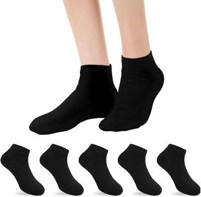 Stepup Men & Women Solid Ankle Length(Pack of 10)