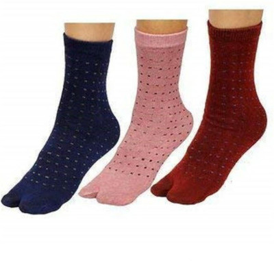 Pollo Loco Women Self Design Ankle Length(Pack of 3)
