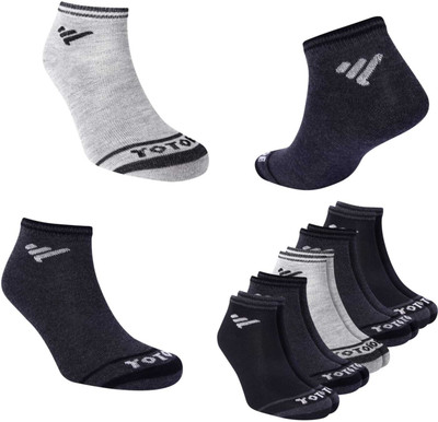 yotoe Men Solid Ankle Length(Pack of 8)