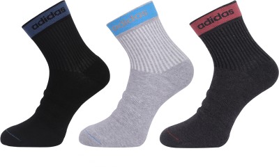 ADIDAS Men Solid Ankle Length(Pack of 3)