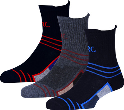 RC. ROYAL CLASS Men Printed Mid-Calf/Crew(Pack of 3)