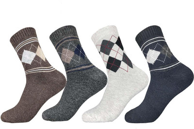 Cozyway Men Mid-Calf/Crew(Pack of 4)