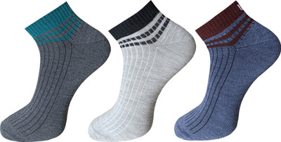 ecosync Men Solid Low Cut(Pack of 3)