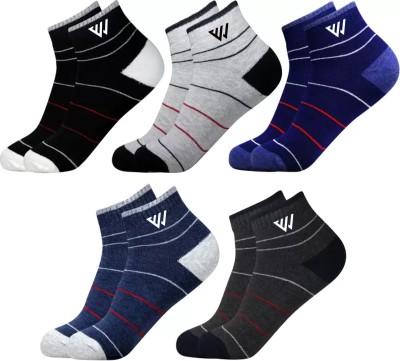 Whippet Men & Women Solid Ankle Length(Pack of 5)