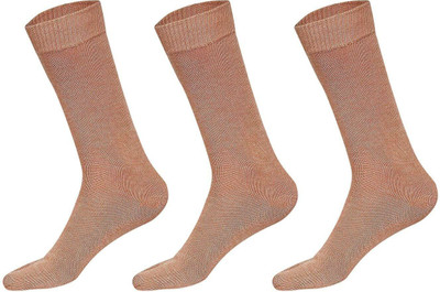 VAPINDIA Women Woven Mid-Calf/Crew(Pack of 3)