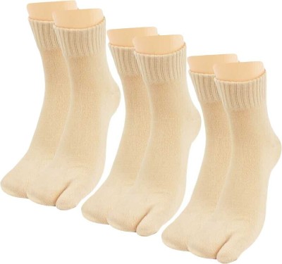 VAPINDIA Women Self Design Mid-Calf/Crew(Pack of 3)