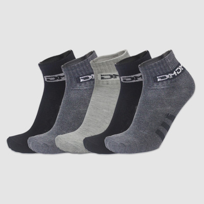 feelax Men Solid Mid-Calf/Crew(Pack of 5)