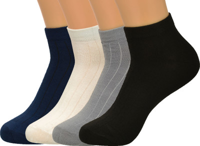 GOLDINKS Men Striped Ankle Length(Pack of 4)