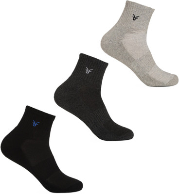 FOOTONS Men Solid Ankle Length(Pack of 3)