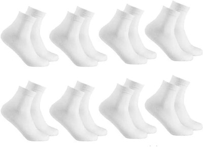 RENDERCRAFT Men Solid Ankle Length(Pack of 8)