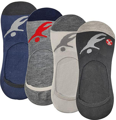FATON Unisex Printed Low Cut(Pack of 4)