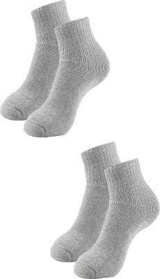 XOALT Men & Women Solid Ankle Length(Pack of 2)