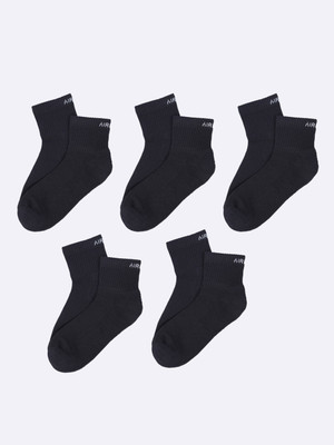 Air Garb Comfort Premium Quality Cotton Socks Men & Women Solid Ankle Length(Pack of 5)