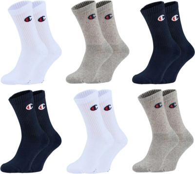 SIZE MATTERS Men & Women Solid, Self Design Calf Length(Pack of 6)