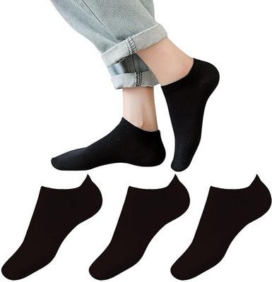 VTSports Unisex Solid Low Cut, Ankle Length(Pack of 3)