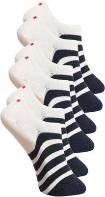 OCTOPLUS Unisex Striped Peds/Footie/No-Show(Pack of 3)