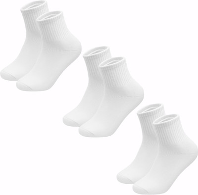 STYLEDBYSHAHS Unisex Solid Ankle Length(Pack of 3)
