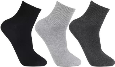 yuvikacreation Men Solid Ankle Length(Pack of 3)