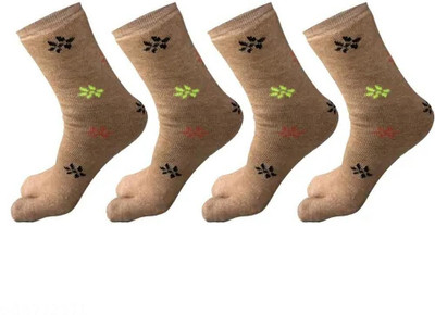 Aivira Women Printed Calf Length(Pack of 4)