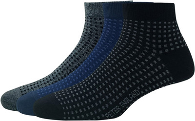 PETER ENGLAND Men Self Design Ankle Length(Pack of 3)