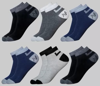 soxsense Men Self Design Ankle Length(Pack of 5)