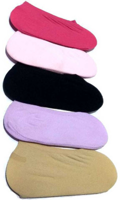 Ramanuja Girls Solid Peds/Footie/No-Show(Pack of 5)