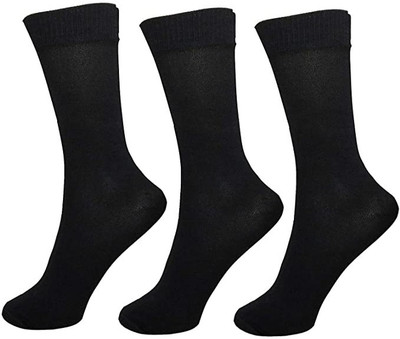 Akeet Trend Men Solid Calf Length(Pack of 3)