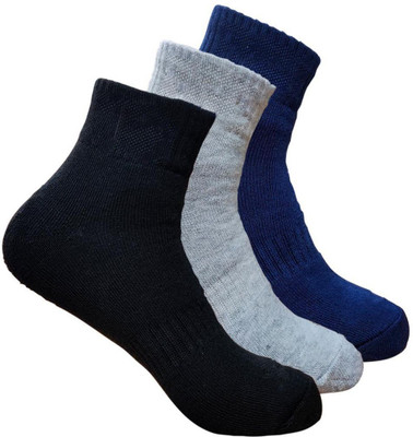 LABOLIA Men & Women Solid Ankle Length, Mid-Calf/Crew(Pack of 3)