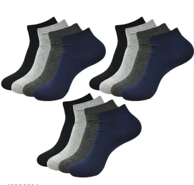KAPILHOSIERY Men Solid Ankle Length(Pack of 3)
