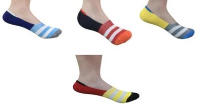 Tahiro Boys Striped Peds/Footie/No-Show(Pack of 4)