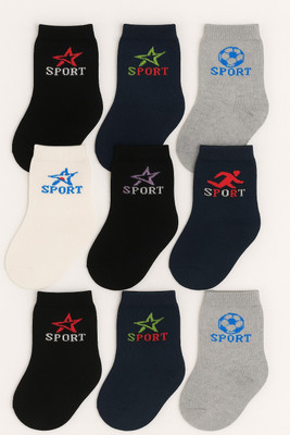Paryag Men Solid Ankle Length(Pack of 9)