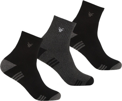 FOOTONS Men Solid Ankle Length(Pack of 3)