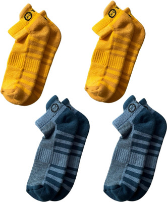 fourO Men & Women Striped Ankle Length(Pack of 4)