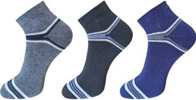 TRENDBHARAT Men Self Design Ankle Length(Pack of 3)