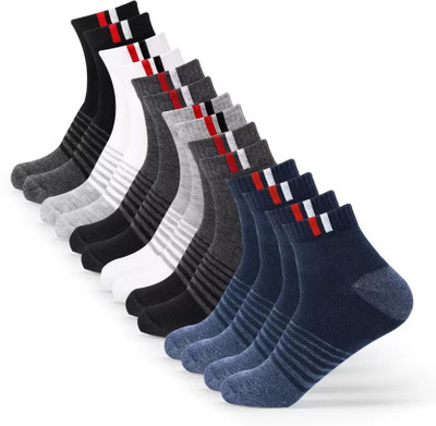 Winget Men & Women Striped Ankle Length(Pack of 7)