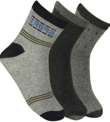 JD DASSSON Boys Solid Ankle Length(Pack of 12)