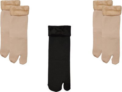 Gujarish Women Solid Mid-Calf/Crew(Pack of 3)