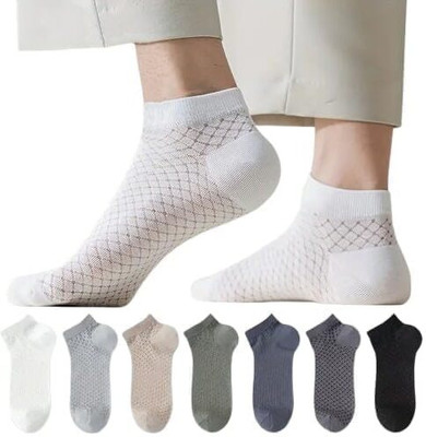 JABA'S Unisex Solid Ankle Length(Pack of 7)