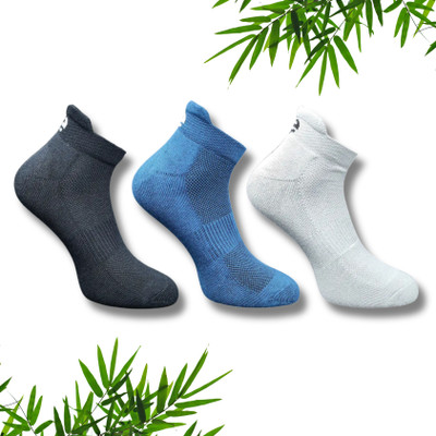 ecosync Unisex Solid Ankle Length(Pack of 3)