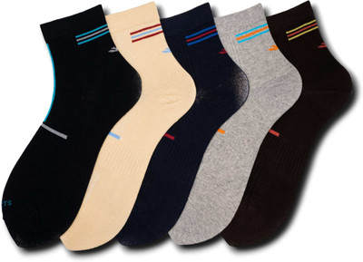 Young Wings Men Self Design Mid-Calf/Crew(Pack of 5)